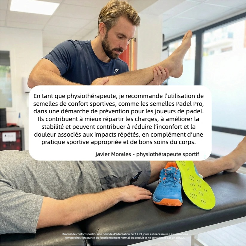 Semelles Padel Pro — Jouez plus longtemps, sans douleur