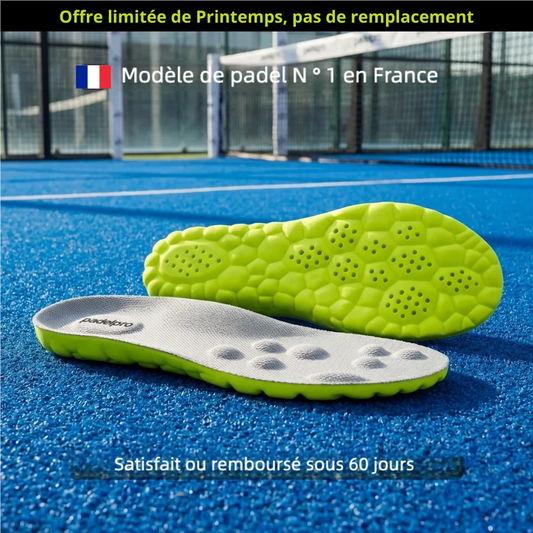 Semelles Padel Pro — Jouez plus longtemps, sans douleur
