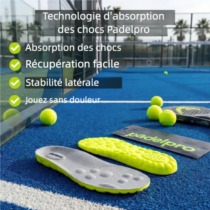 Semelles Padel Pro — Jouez plus longtemps, sans douleur